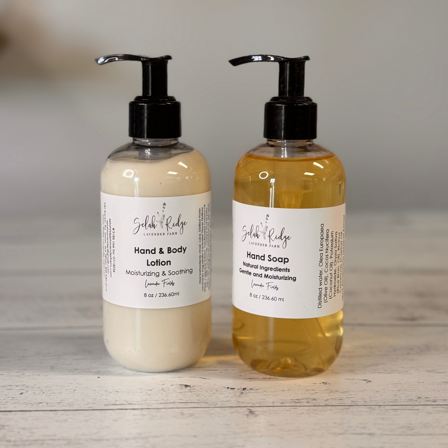 All Natural Lavender Lotion and Liquid Soap Set
