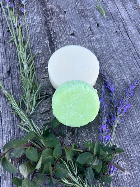 Lavender Rosemary Mint Shampoo Bar and Hair Conditioner Bar Set